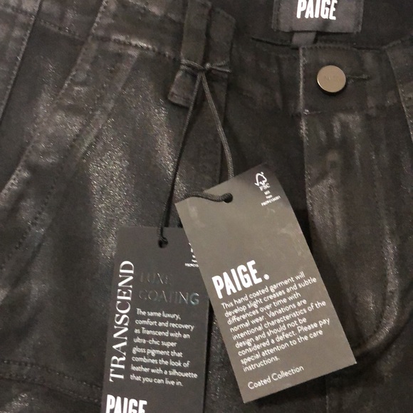 Anthropologie Paige Mayslie High-Rise Coated Denim Joggers - Picture 10 of 16